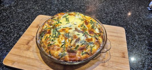 Quiche with Oyster Mushrooms and Spinach